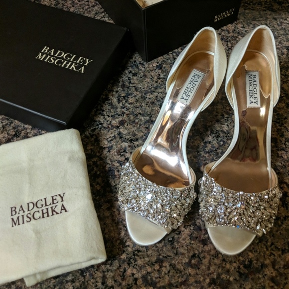 badgley mischka hyper crystal embellished sandal